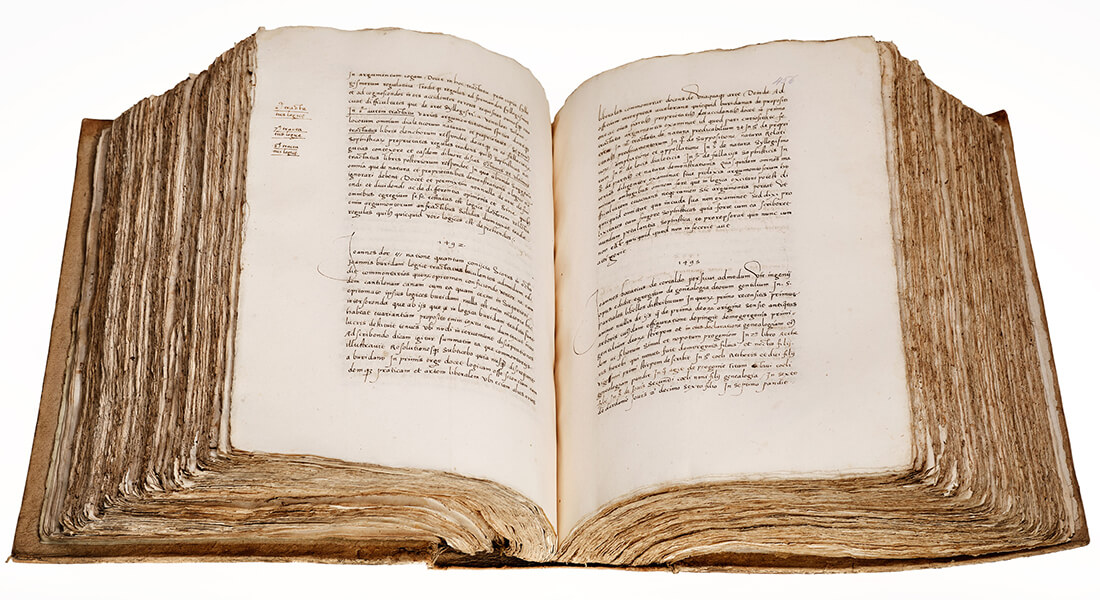 Hernando Colóns Libro de los epítomes - eller Book of Books - som blev fundet i Den Arnamagnæanske Samling i 2019.